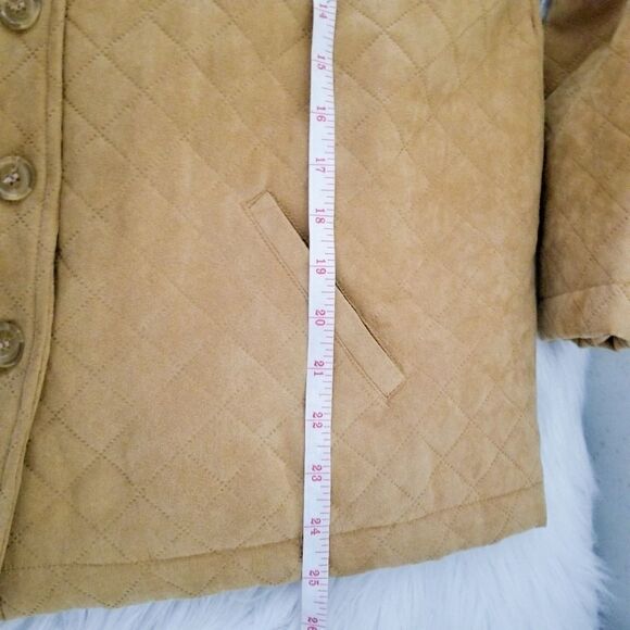 Lemon Grass Petite quilted jacket camel color - Picture 3 of 7